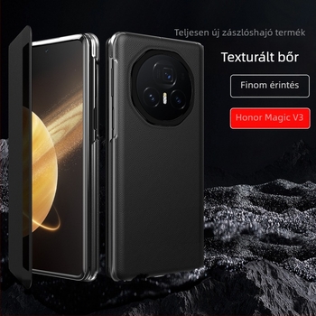 Honor Magic V3 telefonhoz tok összecsukható kijelzővel – teljes lefedettség, ütésálló, kopásálló, anyag PC + műbőr, mechanikai megmunkálás
