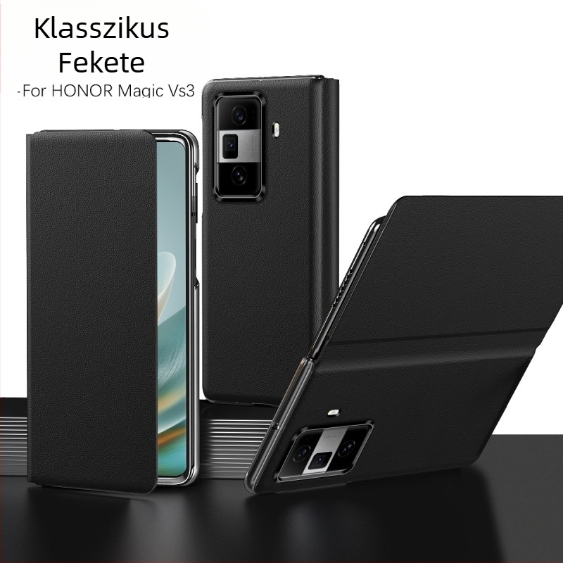 Honor Magic V3 telefonhoz tok összecsukható kijelzővel – teljes lefedettség, ütésálló, kopásálló, anyag PC + műbőr, mechanikai megmunkálás