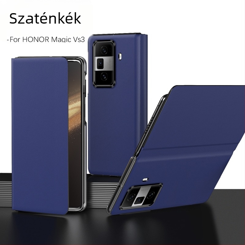 Honor Magic V3 telefonhoz tok összecsukható kijelzővel – teljes lefedettség, ütésálló, kopásálló, anyag PC + műbőr, mechanikai megmunkálás