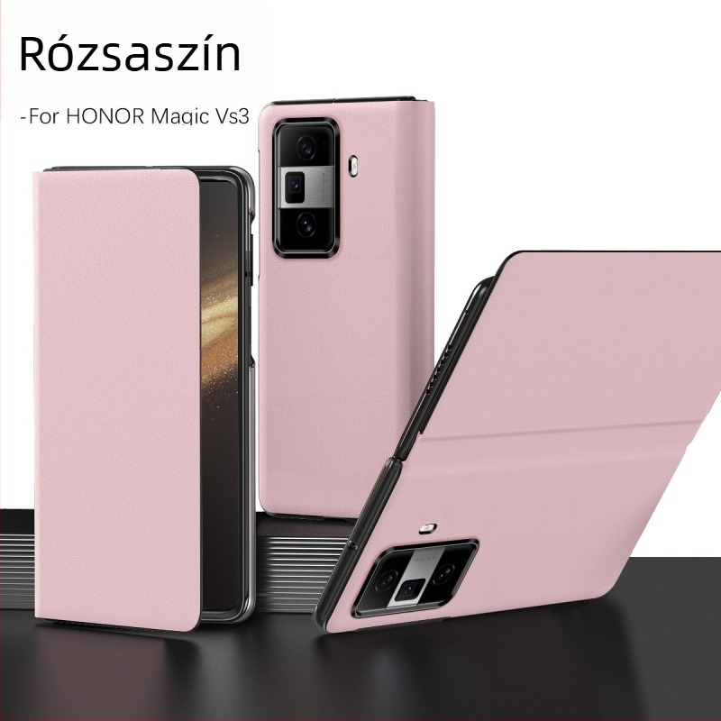 Honor Magic V3 telefonhoz tok összecsukható kijelzővel – teljes lefedettség, ütésálló, kopásálló, anyag PC + műbőr, mechanikai megmunkálás
