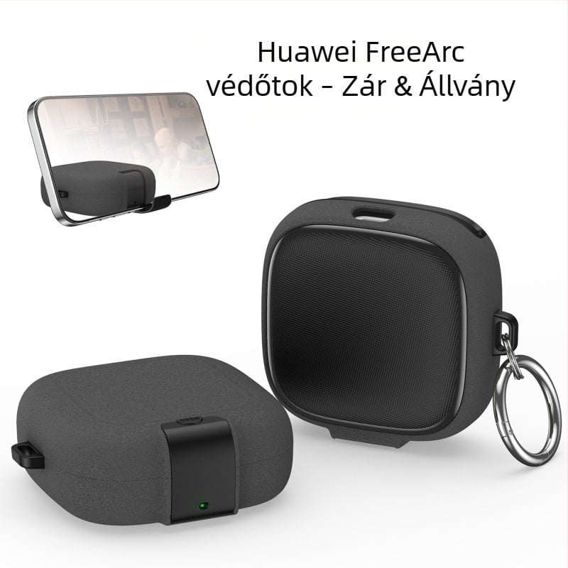 Huawei FreeArc fülhallgató védőtok keret és zárómechanizmus, esésálló, Bluetooth védelem, új modell