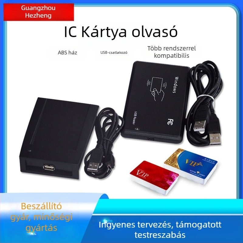 IC intelligens kártyaolvasó - érintés nélküli 13,56 MHz, 5V, 8K memória, olvasási idő 106 ms, kompatibilis M1/S50/S70 kártyákkal