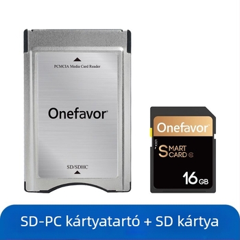 PCMCIA SD Kártya Olvasó Adapter CF-hez PC Card Sleeve, Műanyag, 15 g, Külső telepítés