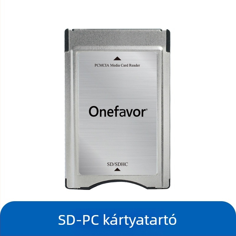 PCMCIA SD Kártya Olvasó Adapter CF-hez PC Card Sleeve, Műanyag, 15 g, Külső telepítés