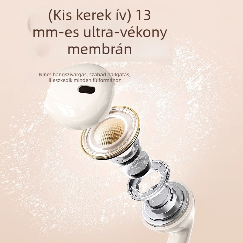 In-ear vezeték nélküli fejhallgató Bluetooth 5.0-val, 10 m hatótávolság, 4–8 órás üzemidő, 360° térhangzás