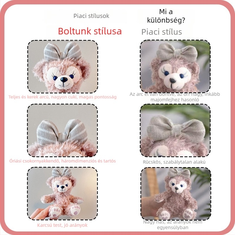 Autóba szánt plüss függő dísz, rajzfilm stílusú, aromával, belső dekoráció