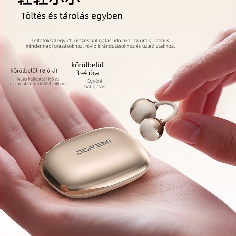 Bluetooth fülhallgató csontvezetéses, fülcsipeszes, nyitott kialakítás, sportos stílus, AI fordítás és szinkron fordítás, akkumulátor élettartam 0–4 óra