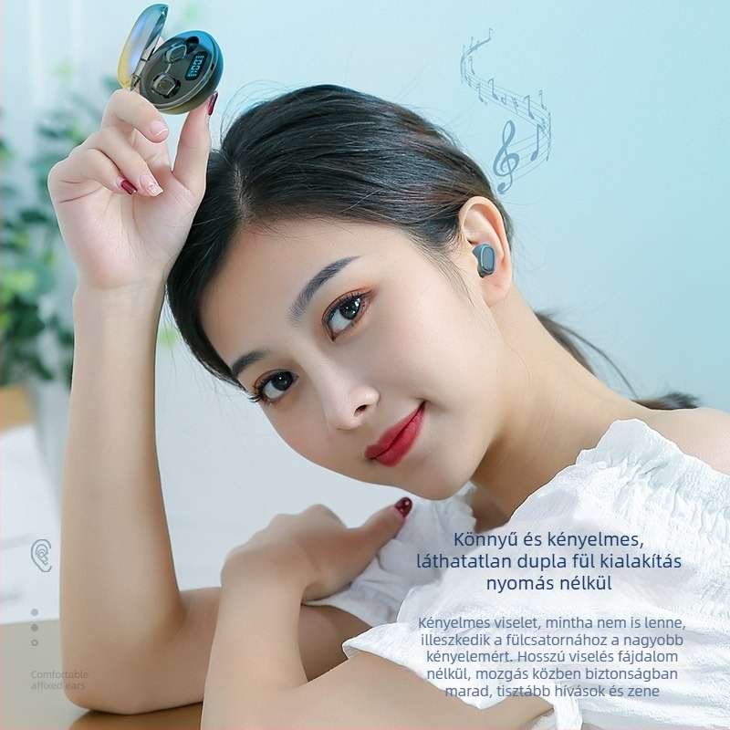 A10 Macaron Vezeték nélküli Bluetooth fülhallgató, Bilateral Stereo, In-ear, Bluetooth 5.0, 10 m hatótáv, 24 órás üzemidő