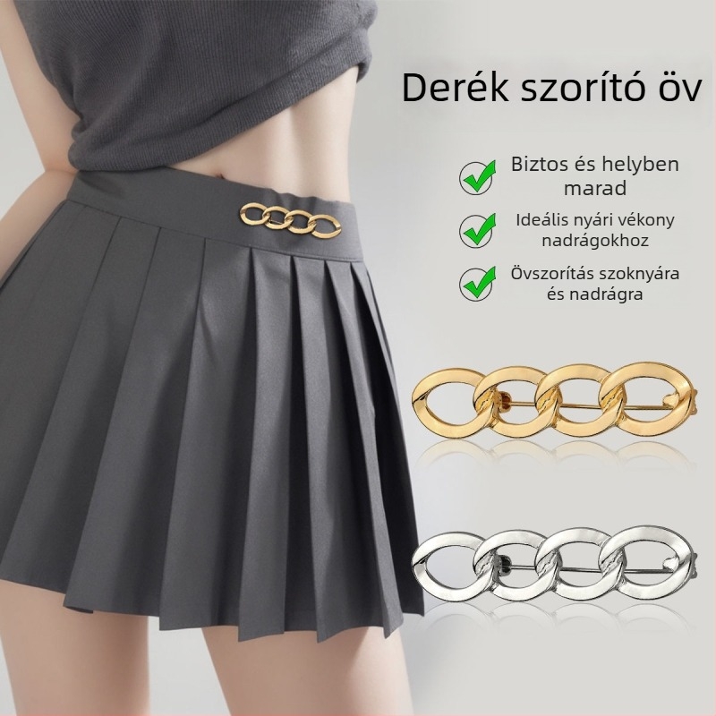 Derék szűkítő broska szoknyákhoz és farmerokhoz, kettős használat, állítható csattal, kevert anyagok, friss és édes stílus