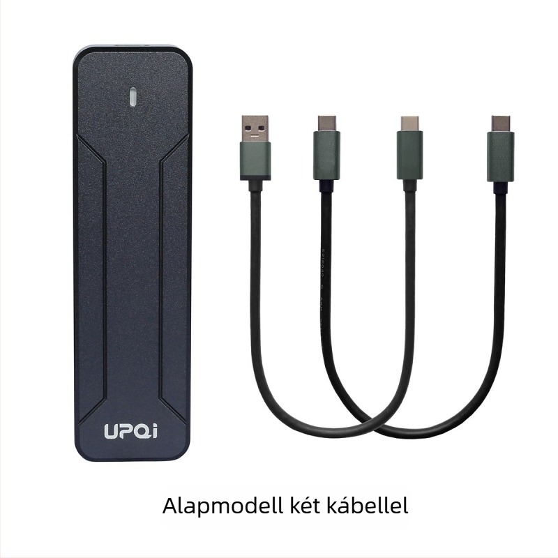 UPQI NVMe M.2 külső SSD-ház kettős protokollal, USB 3.2 Type-C, alumínium ötvözet, modell S-N0C2/3