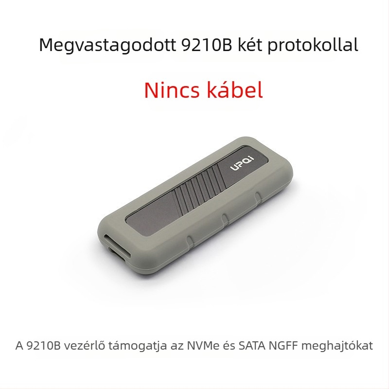 UPQI NVMe M.2 külső SSD-ház kettős protokollal, USB 3.2 Type-C, alumínium ötvözet, modell S-N0C2/3