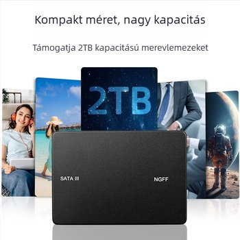 M.2 NGFF–SATA SSD tok, N6, alumínium ötvözet, akár 2TB, SATA 3.0, 6Gbps