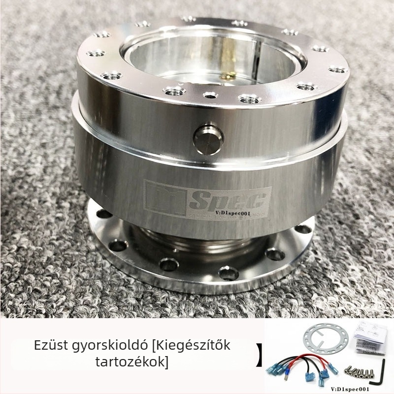 MXGET Kormány gyorskioldó – alumínium ötvözet, forgó gömb mechanizmus, univerzális kompatibilitás, tömeg 0,6 kg