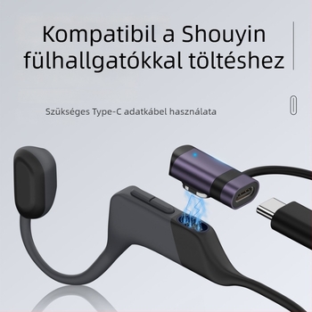Xingshi Technology csontvezetéses fülhallgatók Type-C töltőcsatlakozóval és akasztóval