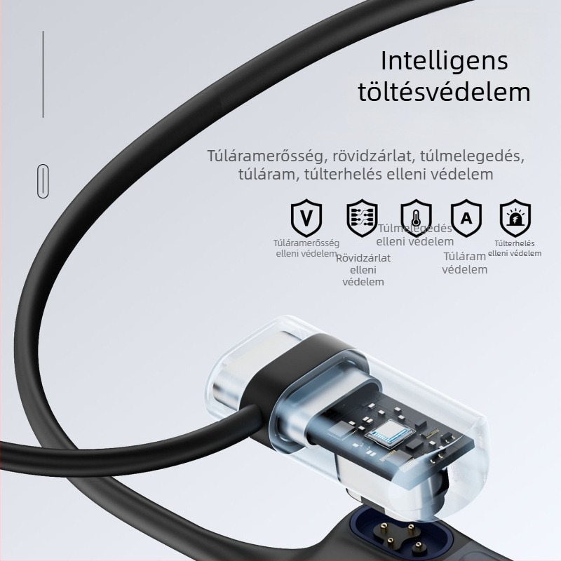Xingshi Technology csontvezetéses fülhallgatók Type-C töltőcsatlakozóval és akasztóval