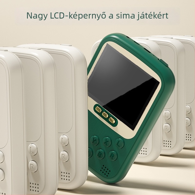 Zsebben tartható játékkonzol power bankkal, kettős joystick arcade, 2 játékos, modell Q19, TYPE-C, vezeték nélküli, PC-kompatibilis