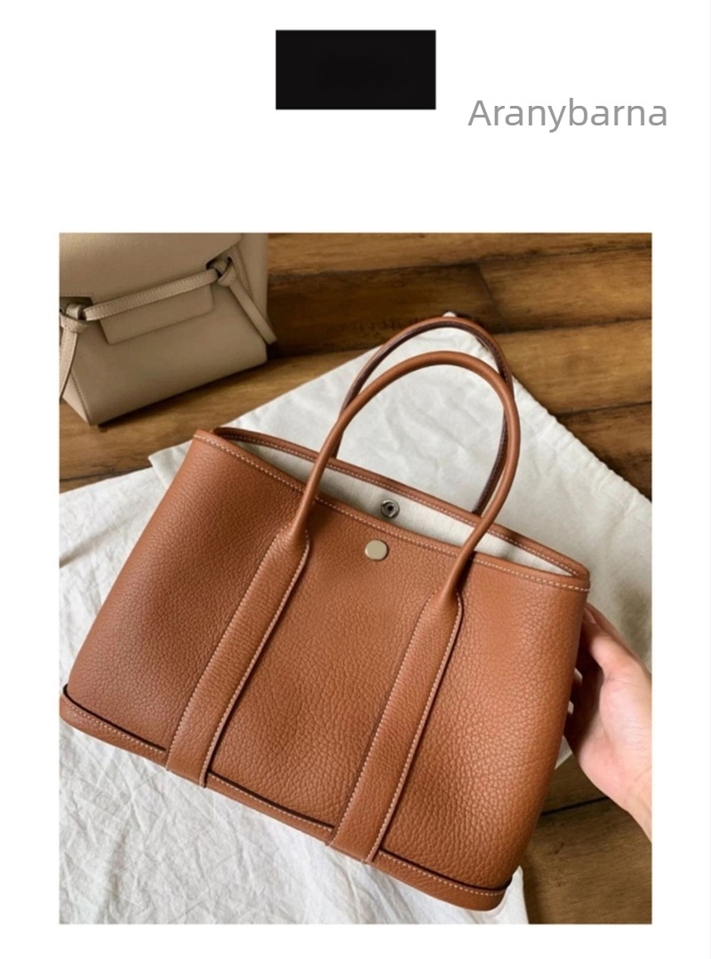 2024 új Garden Bag, divatos, nagy kapacitású női bőr tote, lychee-textúrával