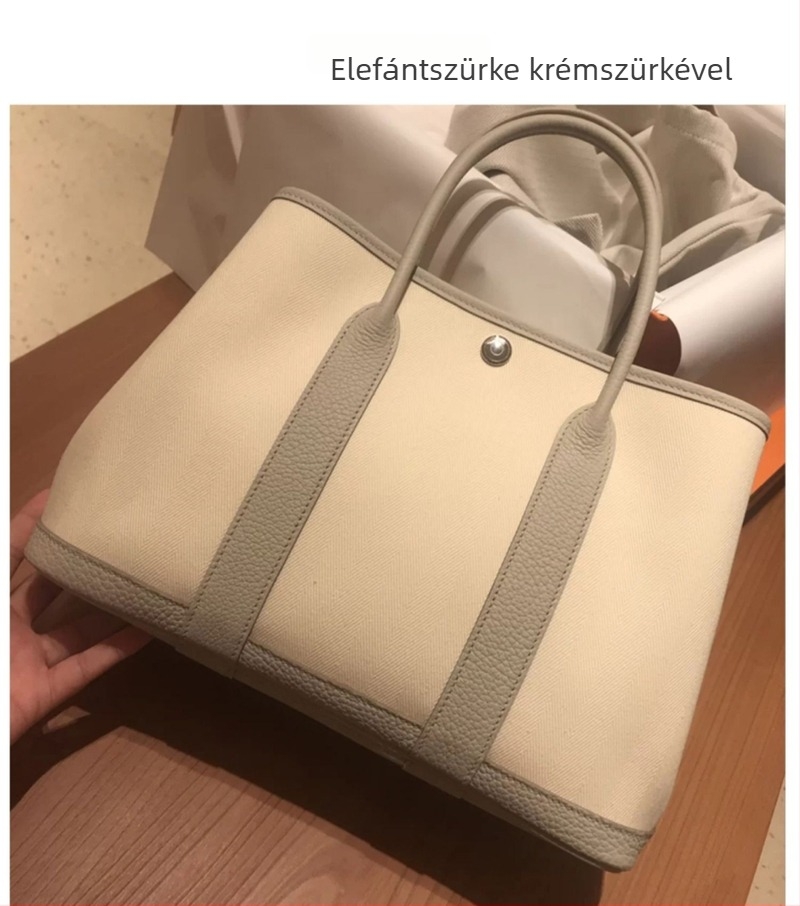 2024 új Garden Bag, divatos, nagy kapacitású női bőr tote, lychee-textúrával