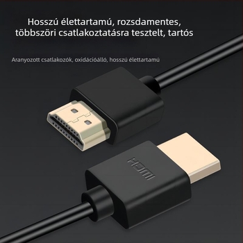 HDMI spirálkábel vékony, 2.0, mikro/mini tükör nélküli kamerákhoz, monitorokhoz, számítógépekhez, televíziókhoz és projektorokhoz, 4K60