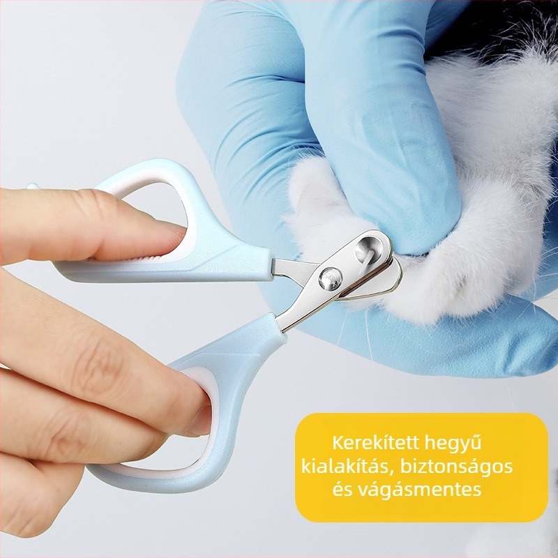 Macskáknak készült körkörös körömvágó olló – könnyen használható kezdőknek