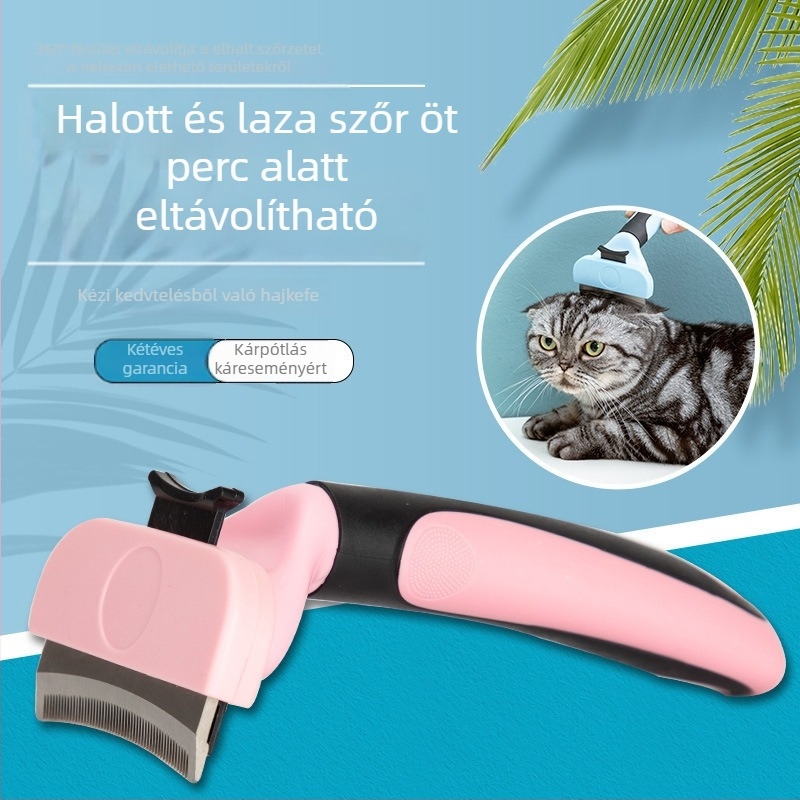 Kutyák ápoló fésű – laza szőr eltávolítása, detangling, ABS anyag, 150 darabos doboz, nem importált