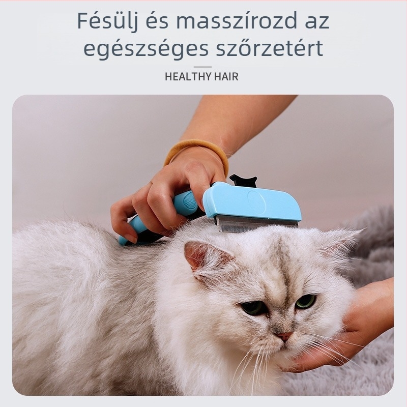 Kutyák ápoló fésű – laza szőr eltávolítása, detangling, ABS anyag, 150 darabos doboz, nem importált