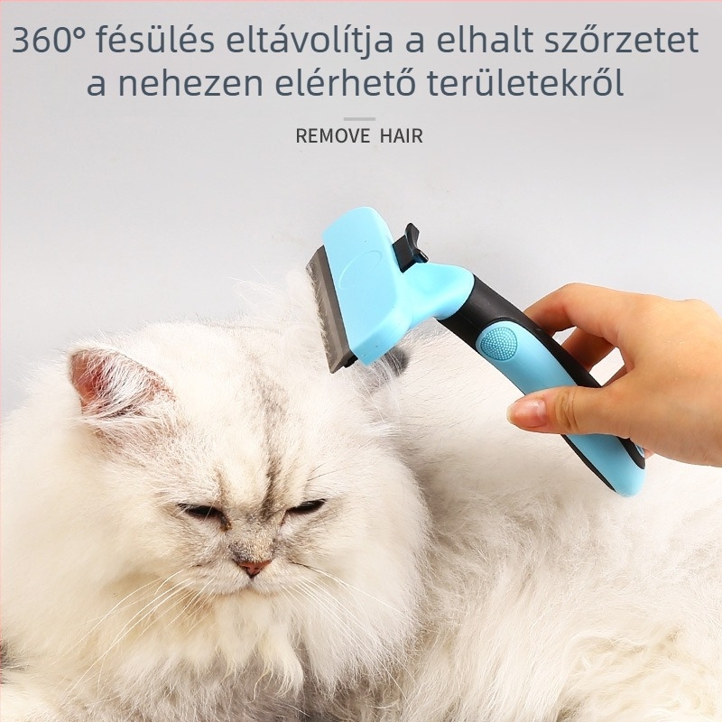 Kutyák ápoló fésű – laza szőr eltávolítása, detangling, ABS anyag, 150 darabos doboz, nem importált