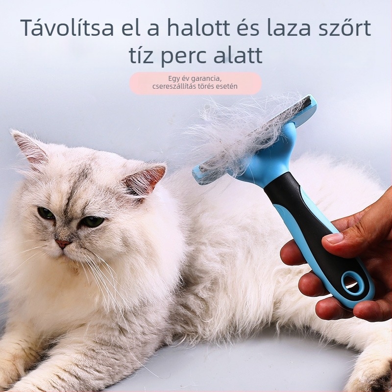 Kutyák ápoló fésű – laza szőr eltávolítása, detangling, ABS anyag, 150 darabos doboz, nem importált