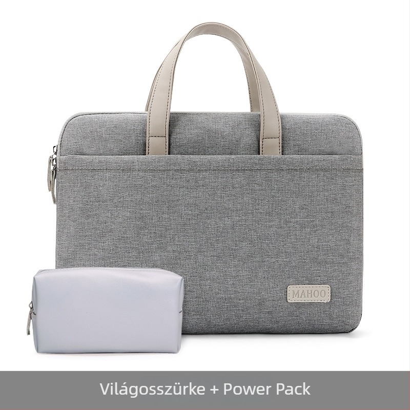 MAHOO laptop táska, vízálló és ultrakönnyű, Oxford anyag, nylon bélés, egyszerű dizájn