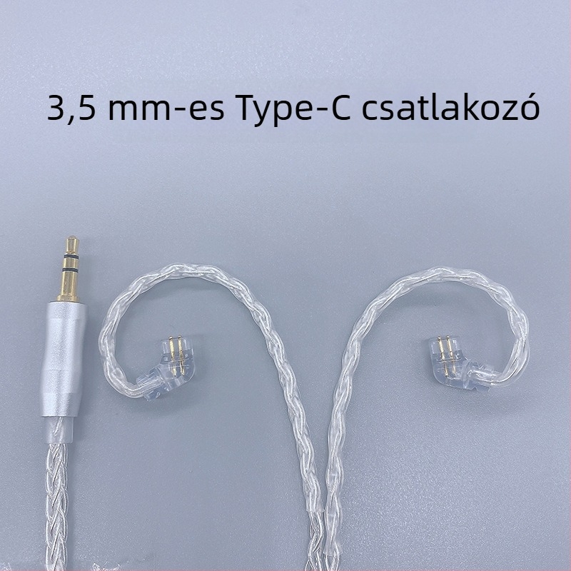 8-szálas fejhallgató-kábel KZ MMCX csatlakozóval, 4,4 mm kiegyensúlyozott