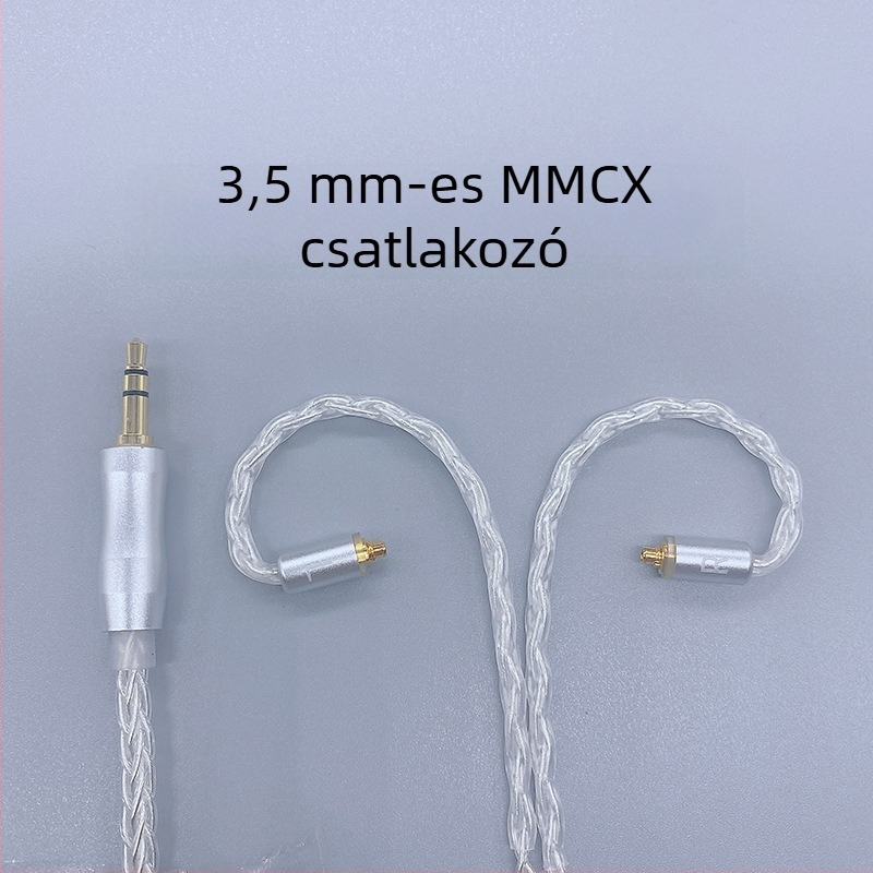 8-szálas fejhallgató-kábel KZ MMCX csatlakozóval, 4,4 mm kiegyensúlyozott