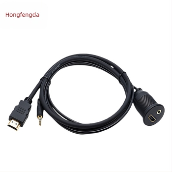 Audio kábel USB + 3,5 mm Audio + HDMI, réz vezető, PVC szigetelés, injekciós öntés, ROHS tanúsítvány