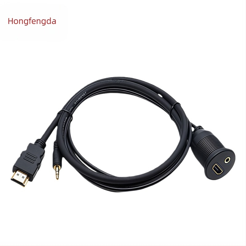 Audio kábel USB + 3,5 mm Audio + HDMI, réz vezető, PVC szigetelés, injekciós öntés, ROHS tanúsítvány