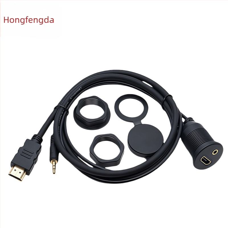 Audio kábel USB + 3,5 mm Audio + HDMI, réz vezető, PVC szigetelés, injekciós öntés, ROHS tanúsítvány