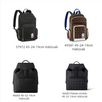 Együttműködésben tervezett férfi hátizsák – hétköznapi utazótáska, 20–35 L, 10 hüvelykes laptophoz, vízálló PVC, belső vászon bélés, levegő párnás vállpántok, betűs mintázat