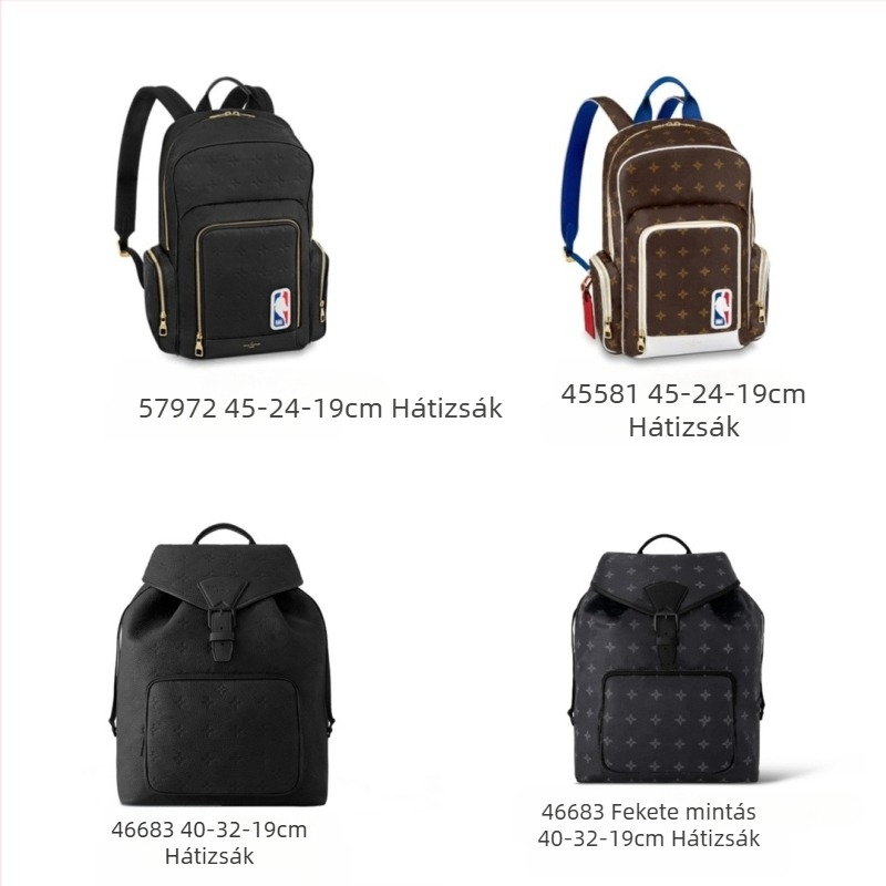 Együttműködésben tervezett férfi hátizsák – hétköznapi utazótáska, 20–35 L, 10 hüvelykes laptophoz, vízálló PVC, belső vászon bélés, levegő párnás vállpántok, betűs mintázat