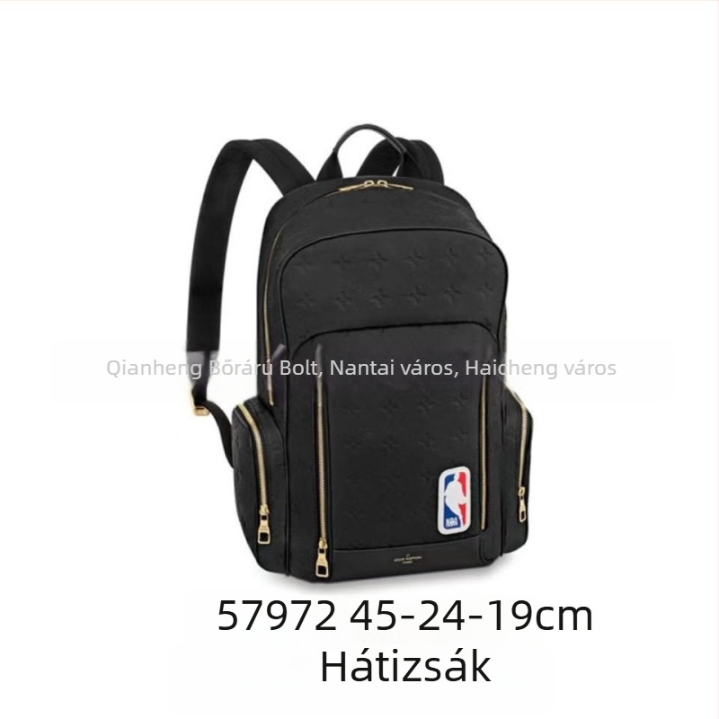 Együttműködésben tervezett férfi hátizsák – hétköznapi utazótáska, 20–35 L, 10 hüvelykes laptophoz, vízálló PVC, belső vászon bélés, levegő párnás vállpántok, betűs mintázat