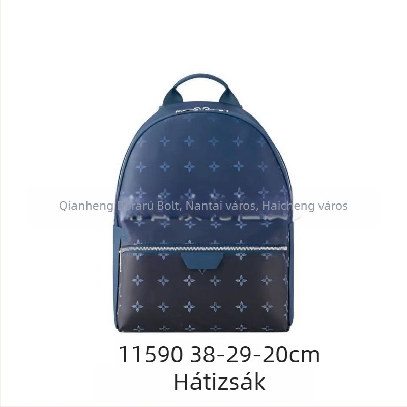 Együttműködésben tervezett férfi hátizsák – hétköznapi utazótáska, 20–35 L, 10 hüvelykes laptophoz, vízálló PVC, belső vászon bélés, levegő párnás vállpántok, betűs mintázat