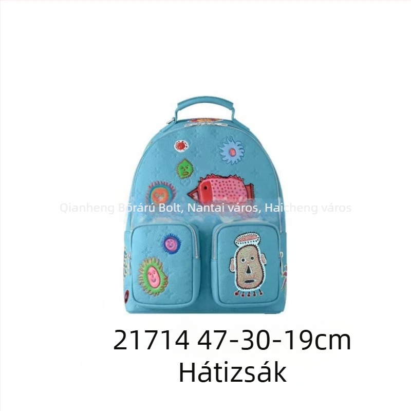 Együttműködésben tervezett férfi hátizsák – hétköznapi utazótáska, 20–35 L, 10 hüvelykes laptophoz, vízálló PVC, belső vászon bélés, levegő párnás vállpántok, betűs mintázat