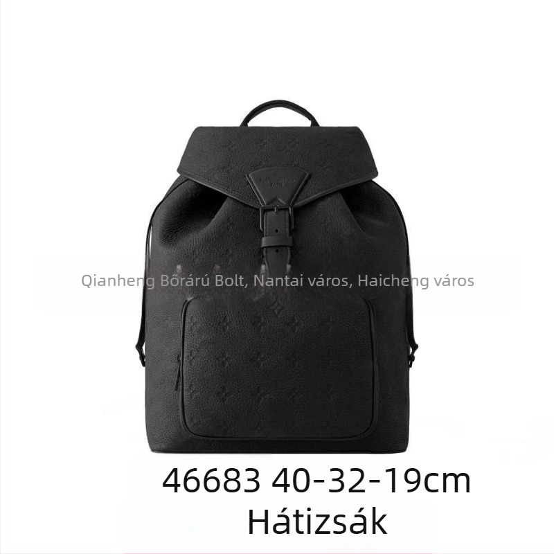 Együttműködésben tervezett férfi hátizsák – hétköznapi utazótáska, 20–35 L, 10 hüvelykes laptophoz, vízálló PVC, belső vászon bélés, levegő párnás vállpántok, betűs mintázat