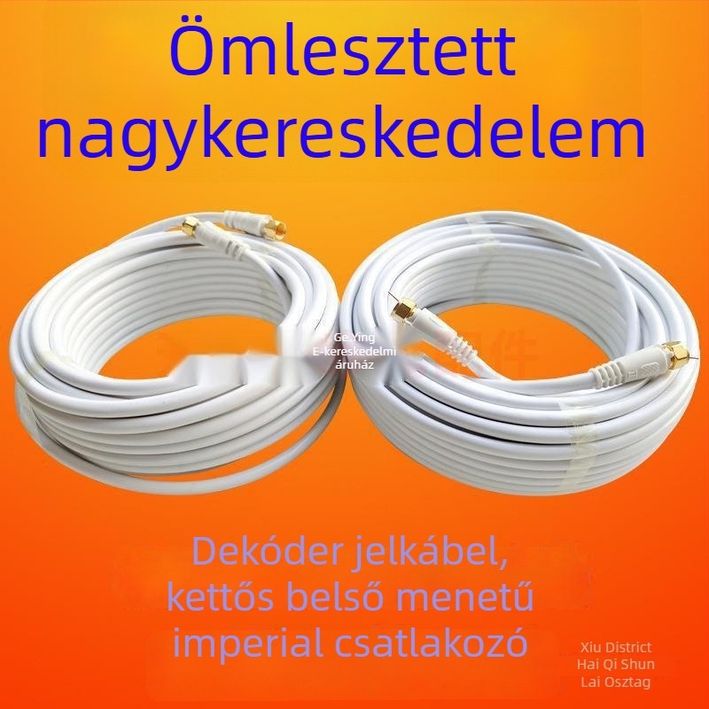 Kültéri koaxiális jelkábel set-top boxhoz és műholdas TV-antenához