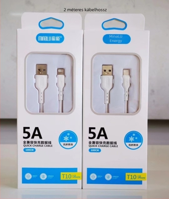 Honey Energy T10 3-in-1 USB töltőkábel Lightning, Micro USB és Type-C – Gyors töltés akár 65W, PVC