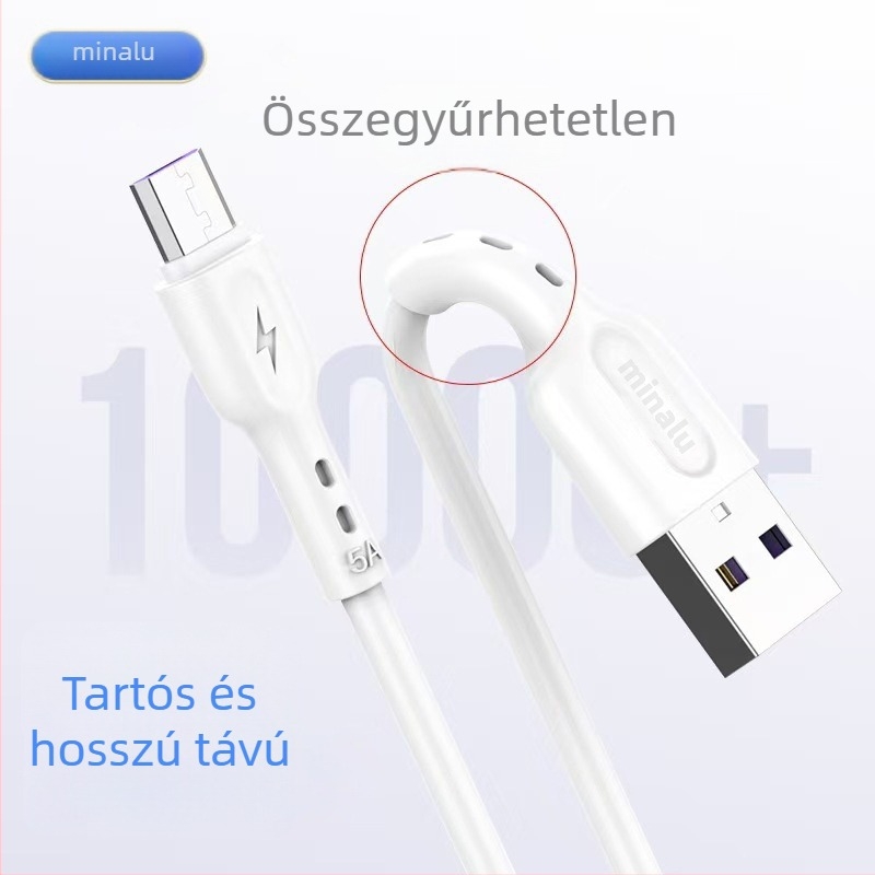 Honey Energy T10 3-in-1 USB töltőkábel Lightning, Micro USB és Type-C – Gyors töltés akár 65W, PVC