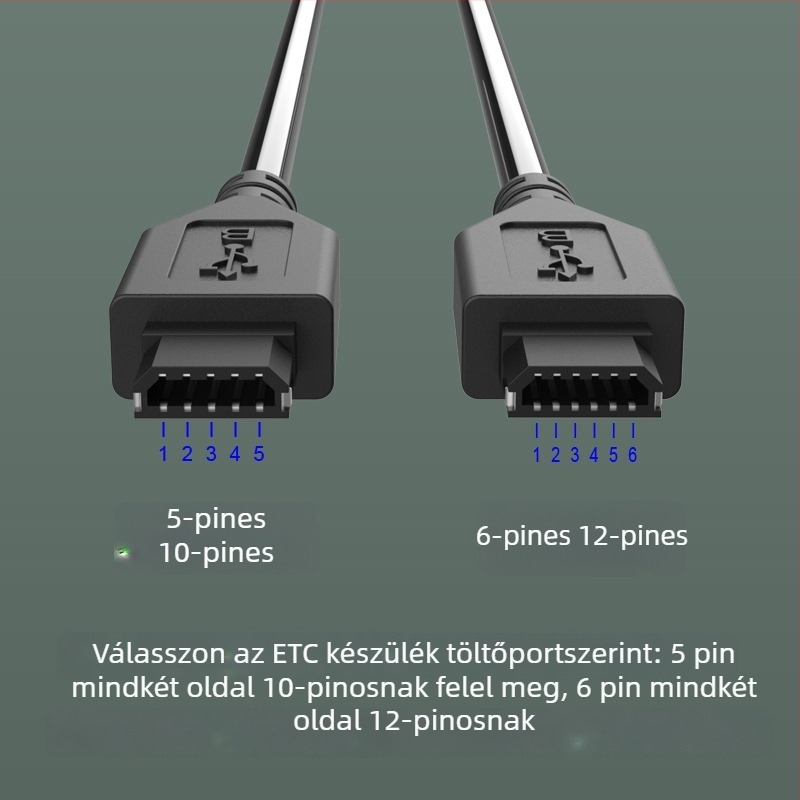 Huixin jármű ETC tápkábel 10-pin/12-pin csatlakozóval, USB interfész, OEM