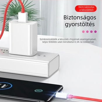 OnePlus 12 USB-C töltőkábel, 100W gyors töltés, Type-C kábel, hossz 1–2 m