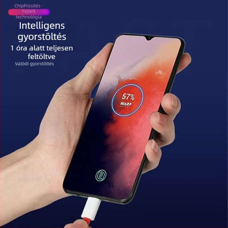 OnePlus 12 USB-C töltőkábel, 100W gyors töltés, Type-C kábel, hossz 1–2 m