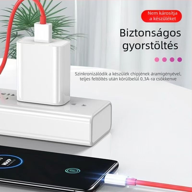 OnePlus 12 USB-C töltőkábel, 100W gyors töltés, Type-C kábel, hossz 1–2 m