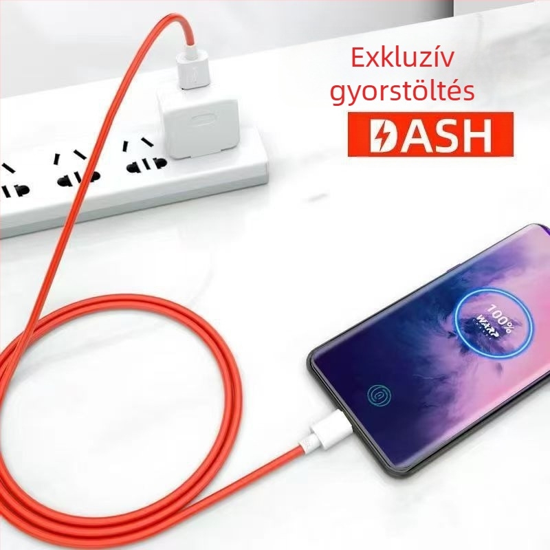 OnePlus 12 USB-C töltőkábel, 100W gyors töltés, Type-C kábel, hossz 1–2 m