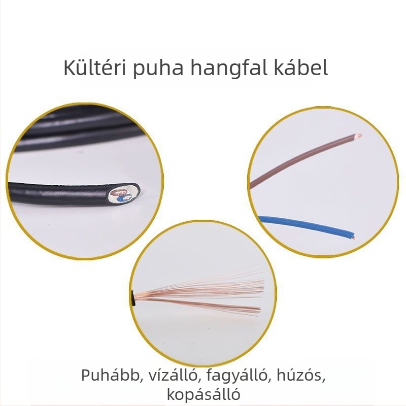 Mennyezeti hangszóró kábel — tiszta réz, ónnal bevont réz, oxigénmentes réz audiókábel, SAST márka, modell Default item