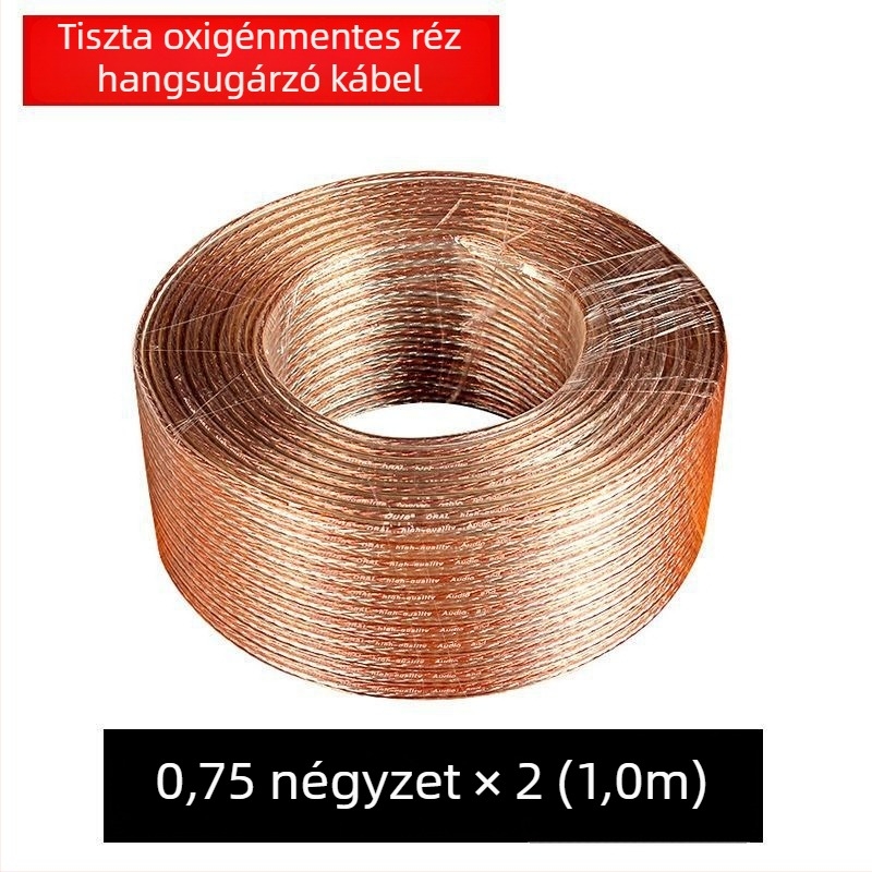 Mennyezeti hangszóró kábel — tiszta réz, ónnal bevont réz, oxigénmentes réz audiókábel, SAST márka, modell Default item